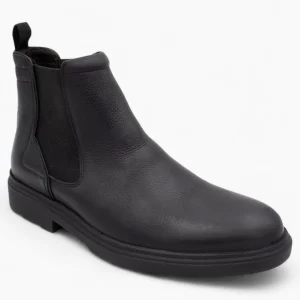 Anatomic & Co Guariba Men's Extra Wide Fit Black Chelsea Boots – Pull-On Style