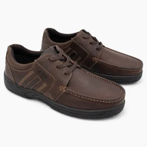 AV8 Mens Kori Brown Nubuck Slip-Ons