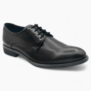 Black Formal Dress Shoes with Pin Hole Design: Dubarry Duke