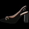 Black Suede Slingback by Caprice