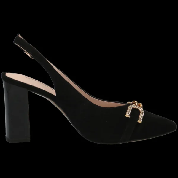 Black Suede Slingback by Caprice