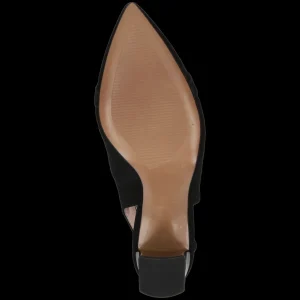Black Suede Slingback by Caprice