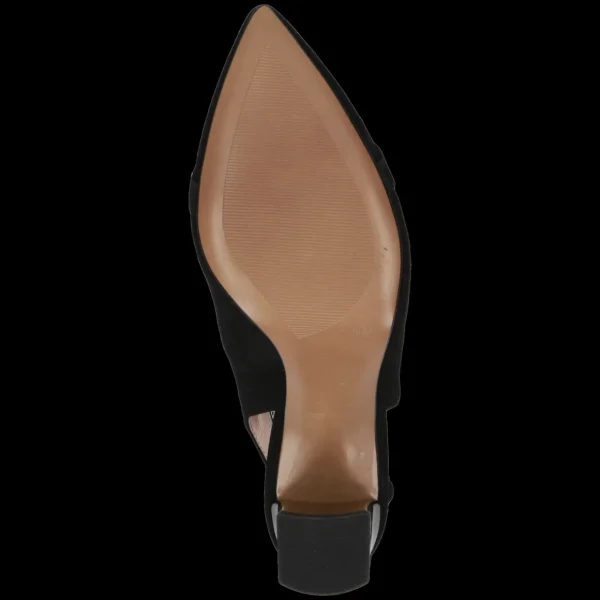 Black Suede Slingback by Caprice
