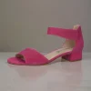 Caprice Fuchsia Heel with Velcro Strap