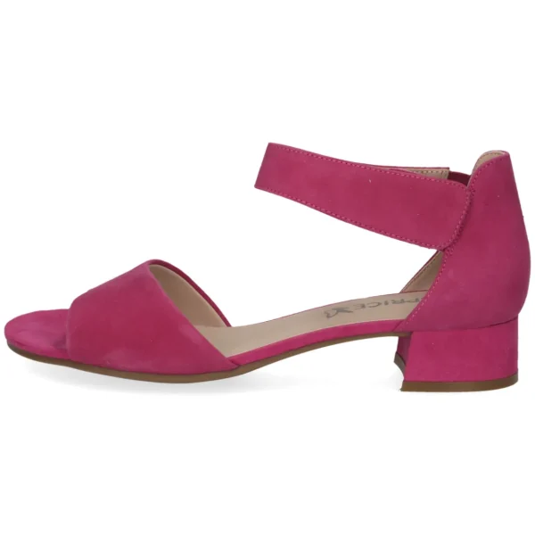 Caprice Fuchsia Heel with Velcro Strap