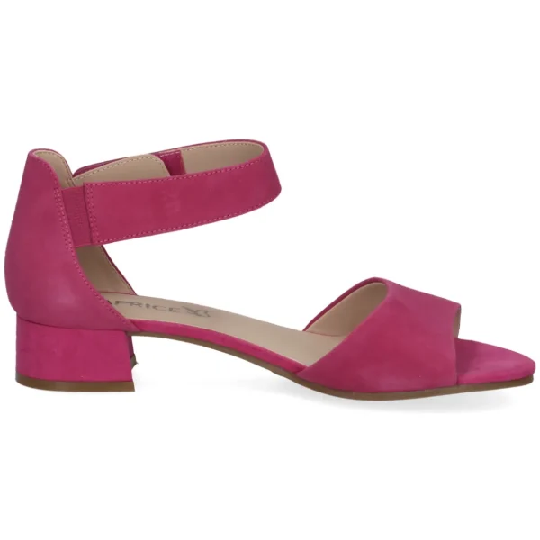 Caprice Fuchsia Heel with Velcro Strap