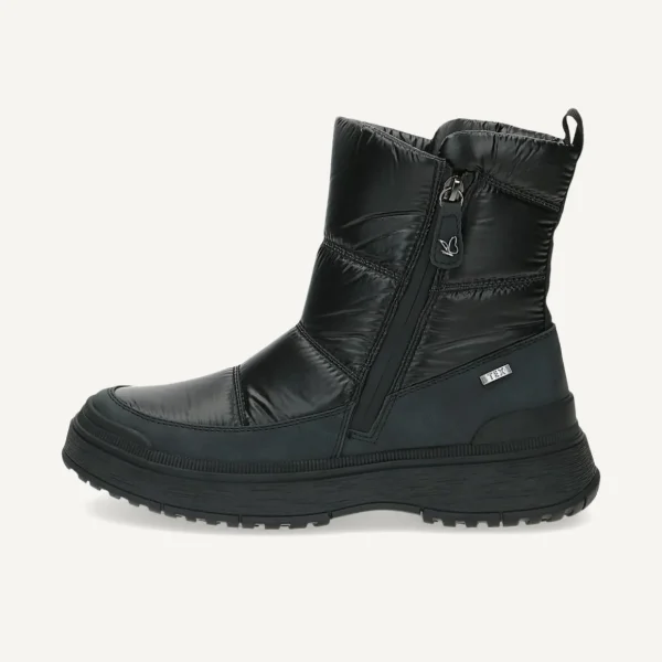 Caprice Vegan Black Winter Boots with TEX Membrane and OnAIR System