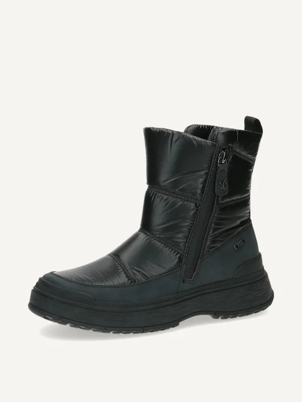 Caprice Vegan Black Winter Boots with TEX Membrane and OnAIR System