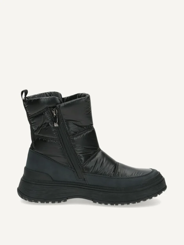 Caprice Vegan Black Winter Boots with TEX Membrane and OnAIR System