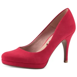 Charming Red Platform Heels – Bold & Elegant