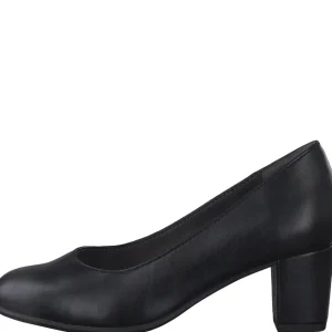 Classic Black Faux Leather Heel