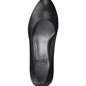 Classic Black Faux Leather Heel