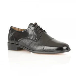 Classic Black Leather Lace-Up Men's Shoe - Rombah Wallace Farnham