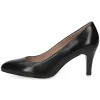 Classic Black Rounded-Toe Pumps