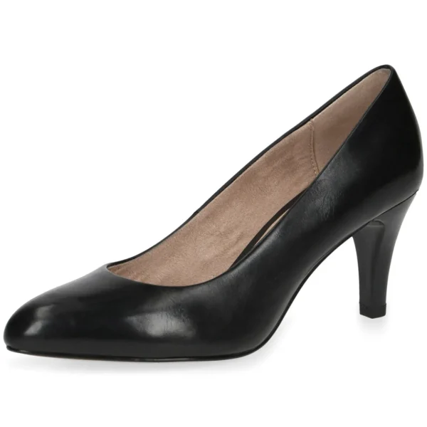 Classic Black Rounded-Toe Pumps