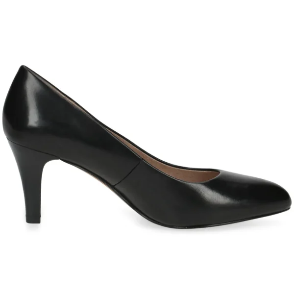 Classic Black Rounded-Toe Pumps