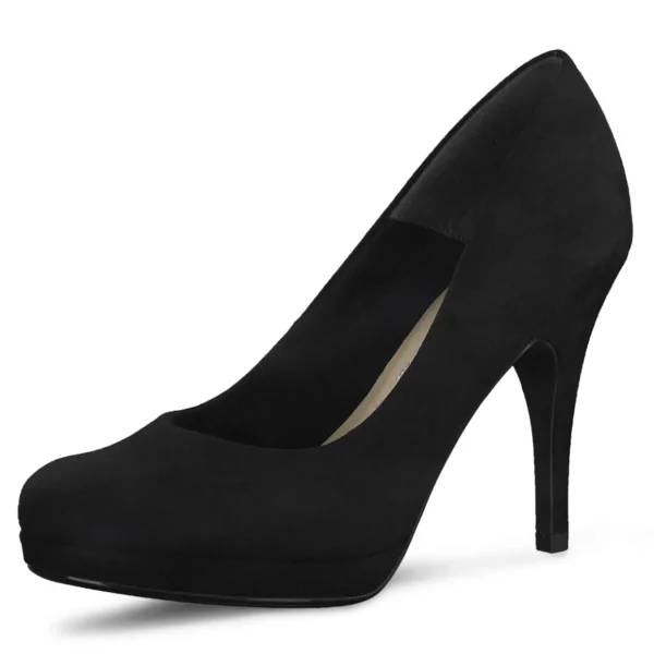 Classy Missy Black Faux Suede Pumps