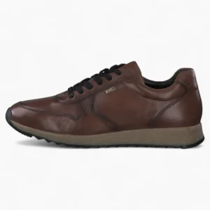 Dark Brown Leather Trainer Style Shoe - S.Oliver