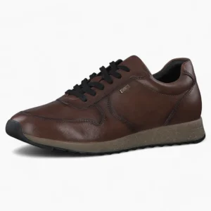 Dark Brown Leather Trainer Style Shoe - S.Oliver