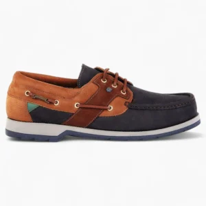 Dubarry Clipper Deck Shoe - Navy/Brown: High-Performance Luxury Gortex Boat Shoe