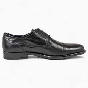 Dubarry Derek Black Dress Shoes – Classic Leather Formal Shoes with Toe Cap