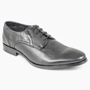 Dubarry Drago Black Derby Shoes – Wide Fit Leather Lace-Up