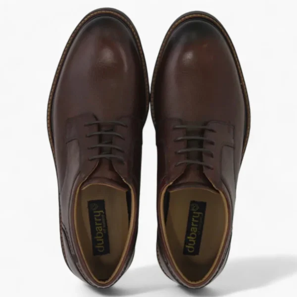 Dubarry Sly Men's Brown Leather Smart Casual Lace-Up Shoes – High-Quality Materials