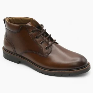 Dubarry Stalone Men's Brown Leather Boots – Durable & Stylish Lace-Up