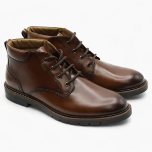 Dubarry Stalone Men's Brown Leather Boots – Durable & Stylish Lace-Up