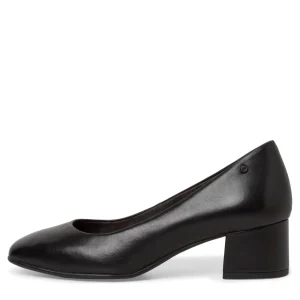 Effortless Elegance: Tamaris Comfort's Black Block Heel Court Shoe