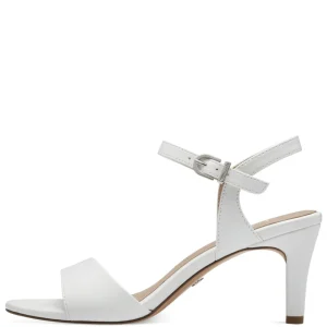 Elegant White Occasionwear Sandals by Tamaris - Adjustable Strap