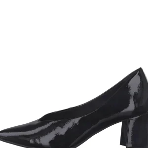 Fancy Glossy Pumps in Black Patent