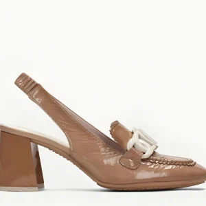 Hispanitas Patent Leather Slingback Shoes with Triflow Technology