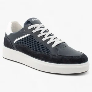 Igi & Co Men's Navy Runner Shoes with White Detailing and Breathable Design