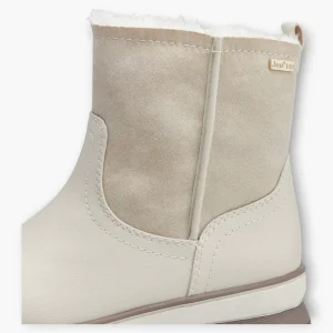 Ivory Women's Fur-Lined Boots with Wedge Sole