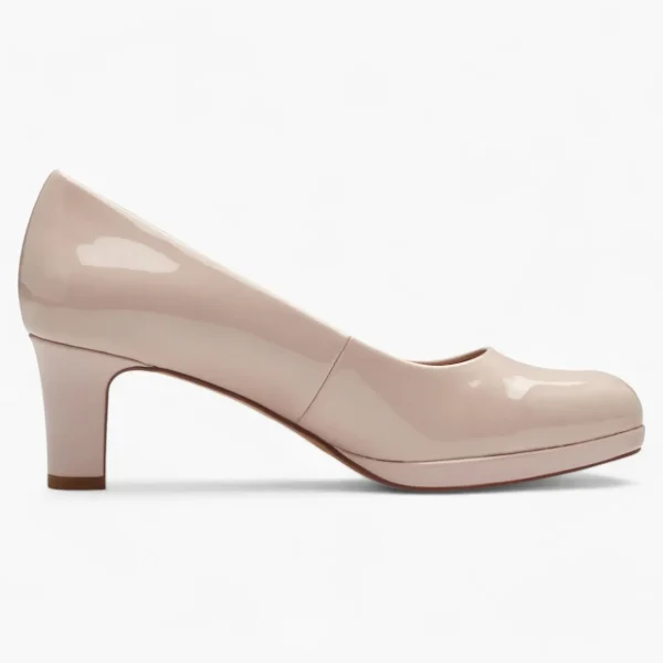 Jana Rose Pink Patent Court Shoe – Stylish & Comfortable