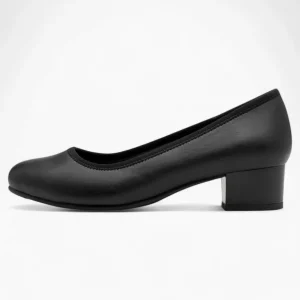 Jana Softline Black Block Heel – Wide Fit & Dressy Comfort