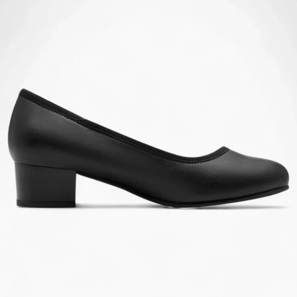 Jana Softline Black Block Heel – Wide Fit & Dressy Comfort