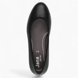 Jana Softline Black Block Heel – Wide Fit & Dressy Comfort