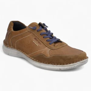 Josef Seibel Anvers 97 Men's Wide Fit Low Shoes in Castagne