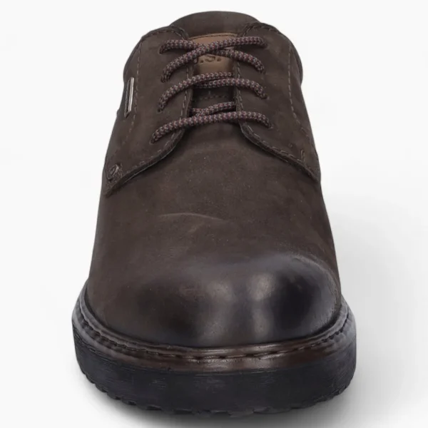 Josef Seibel Erroll 50 Brown Low Shoe with TopDryTex & Removable Footbed - Wide Fit, Waterproof