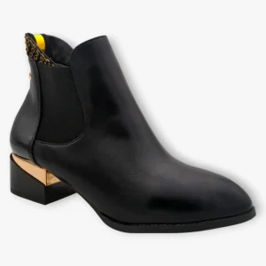 Kate Appleby Alice Black Faux Leather Ankle Boots