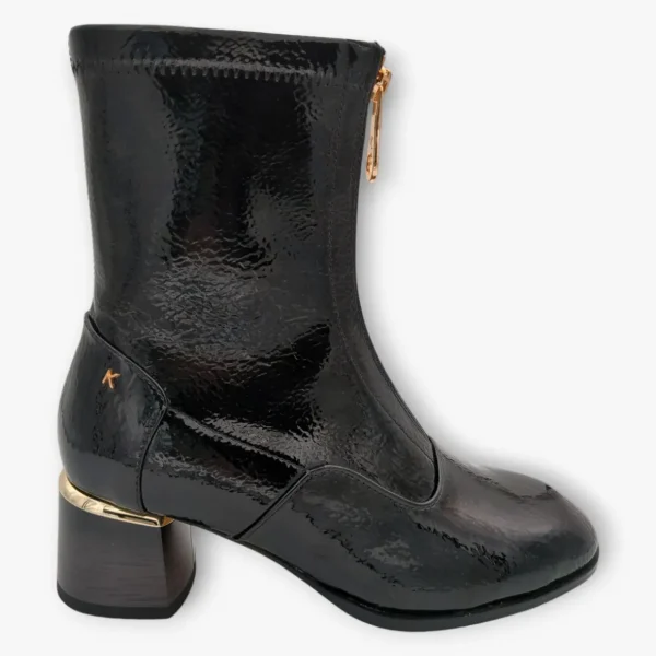 Kate Appleby Greenhill Black Patent Ankle Boots