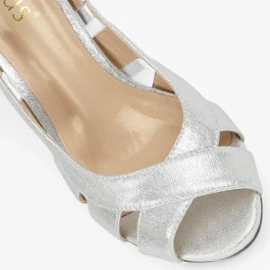 Lotus Dakota Silver Peep Toe Heel – Elegant & Versatile