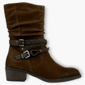 Marco Tozzi Ankle Boot: Deep Brown Appeal