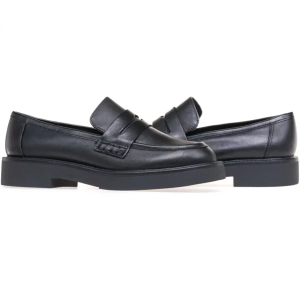 Marco Tozzi Black Leather Loafers for Casual Wear