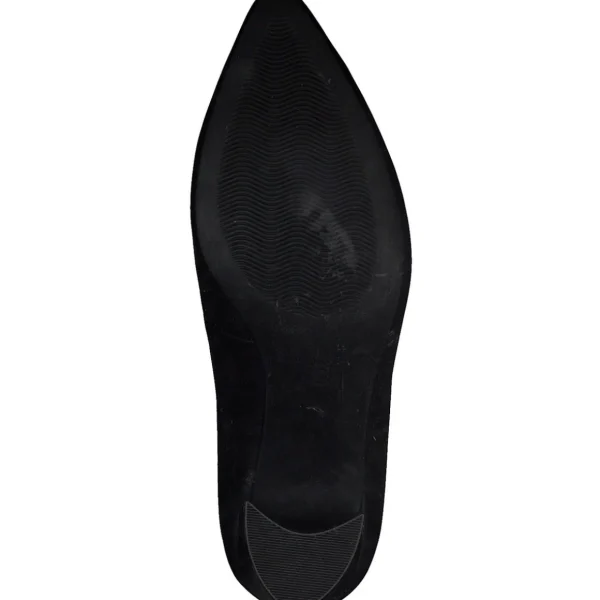 Marco Tozzi Black Leather Block Heel – Elegant & Comfortable