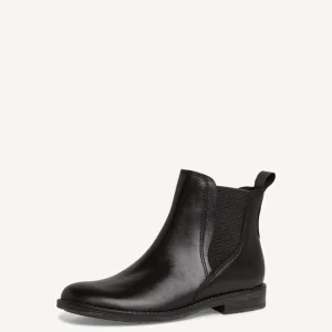 Marco Tozzi Black Leather Chelsea Boot – Classic & Comfortable