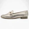 Marco Tozzi Platinum Gold Loafers – Vegan, Cushioned Comfort