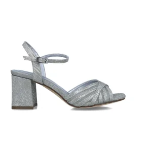 Menbur AGNARR Silver Textured Occasionwear Sandal